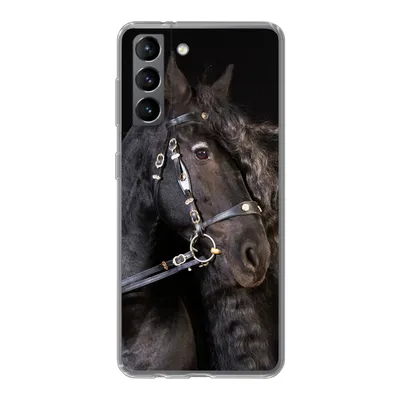 Produktbild von MuchoWow® Handyhülle Schutzhülle Hülle für Samsung Galaxy S21 Pferd - Halfter - Mähne Silikon Softcase Handy Hülle - Softcase