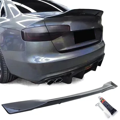 Produktbild von Heckspoiler Ducktail schwarz glänzend für Audi A4 8K B8 Limo 2007-2015