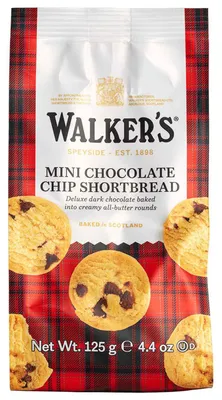 Produktbild von Walker's Mini Chocolate Chip Shortbread 125g