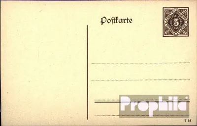 Produktbild von Belege Ganzsachen Württemberg 1910 DP11I b Dienstpostkarte  Ziffer