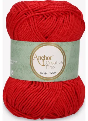 Obrázek produktu pro Anchor Creativa Fino – bavlněná příze na háčkování (barva 01333)