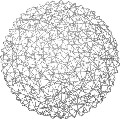 Produktbild von Graues rundes Tischset aus Papier, 35 cm Durchmesser