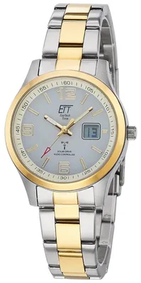 Image de ETT ELS-11590-12M Montre radiocommandée pour femmes Solar Drive Gobi Bicolor