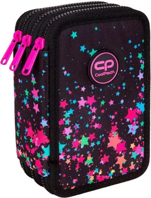 Produktbild von COOLPACK - JUMPER 3 - Dreifach-Federmäppchen mit Zubehör - GALAXY