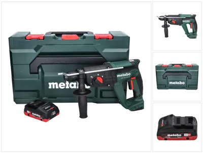 Zdjęcie produktu dla Metabo KH 18 LTX 24 akumulatorowy młot udarowo-obrotowy 18 V 2,1 J SDS plus + 1x akumulator 4,0 Ah + metaBOX - bez ładowarki