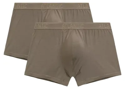 Produktbild von Boxershorts Atlantic enganliegend aus Mikromodal beige 2er-Pack S