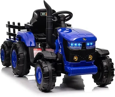Produktbild von 12V Kinder Elektrotraktor Mit Anhänger Und Dualmotor |