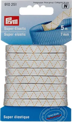 Obrázok produktu pre Guma super elastická, 7 mm, biela, 5 m