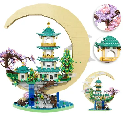 Produktbild von Mondpalast Mikrostatuette Architekturmodell Miniatur Deko Skulptur Büro Zuhause Jugendliche Erwachsene Geschenk