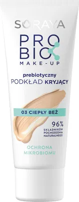 Zdjęcie produktu dla Podkład Kryjący Soraya Probio Make-Up 03 Ciepły Beż