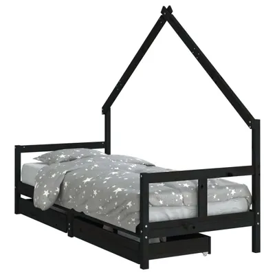 Zdjęcie produktu dla VidaXL 834551, Czarny, Drewno, 80 x 200 mm, 1 szt.