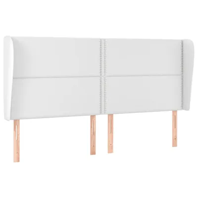 Immagine prodotto di vidaXL Testiera con orecchie Bianca 203x23x118/128 cm Pelle finta