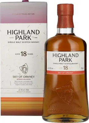 Produktbild von Highland Park 18 Years Old SKY OF ORKNEY Single Malt Scotch Whisky 46% Vol. 0,7l in Geschenkbox