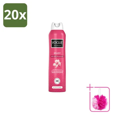 Obrázek produktu pro 20 kusů deodorantu ve spreji Vogue Women Enjoy Parfum, objem 150 ml, balení