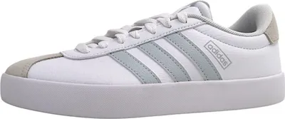 Immagine prodotto di adidas VL Court 3.0, scarpe da ginnastica da donna, modello stringato, colore bianco, ideali per il tempo libero