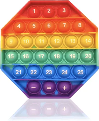 Productafbeelding van Pop It speelgoed cijfers 1-25 - Fidget toy voor kinderen en volwassenen - Anti-stress speelgoed - Sensorisch speelgoed