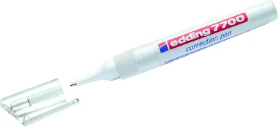 Produktbild von Korrekturstift edding 7700 correction pen 1-2mm Weiß Packung mit 10 Stück