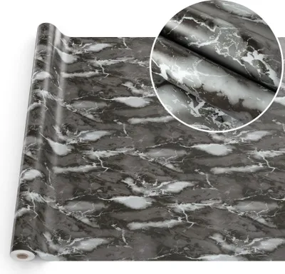 Produktbild von Tischdecke Wachstuch MIMOSA Marmor Grau Robust Wasserabweisend Breite 140 cm Länge 2000 cm