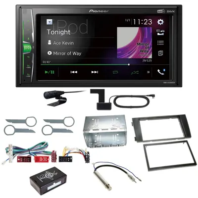Produktbild von Pioneer DMH-A3300DAB Bluetooth Digitalradio Autoradio Einbauset für Audi A6 4B