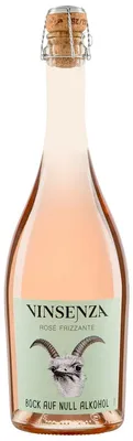 WINO BEZALKOHOLOWE FRIZZANTE RÓŻOWE SŁODKIE MUSUJĄCE BIO 750 ml - VINSENZA