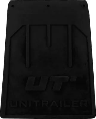 Produktbild von UNITRAILER Gummikotflügel gebogen 185x233 mm aus robustem Gummi für Pkw-Anhänger als Kotflügelabdeckung und Spritzschutz