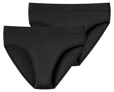 Image de Schiesser Slip femme Rioslip, lot de 2, Unique Micro - noir - taille 46