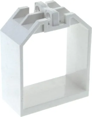 Produktbild von 1x Lego Container Rahmen 2x4x4 weiß Box offen mit Rastgelenk Tür 4217962 30637