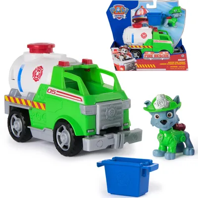 Produktbild von Paw Patrol Fire Rescue Tankwagen und Rocky Figur