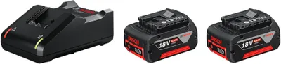 Produktbild von Bosch 2x 4.0Ah + GAL 18V-40 Akku