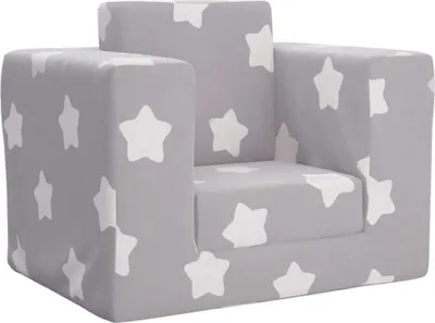 Produktbild von "SALE 2026"Schlafsofa - elegantes Design - Sofa Baby/Kinder Sofa - für Kinder Hellgrau Sterne Weich Plüsch DE690226 - Kindersofas