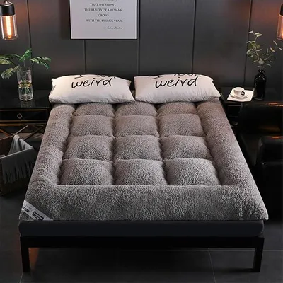 Imagen del producto de Colchón futón, colchón para el suelo, colchoneta acolchada, colchoneta plegable extra gruesa, colchón para el suelo transpirable, cama de invitados para camping y sofá, 001, 180x200 cm