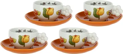 Produktbild von Thun Set mit 4 Espressotassen Happy Country P4729P00