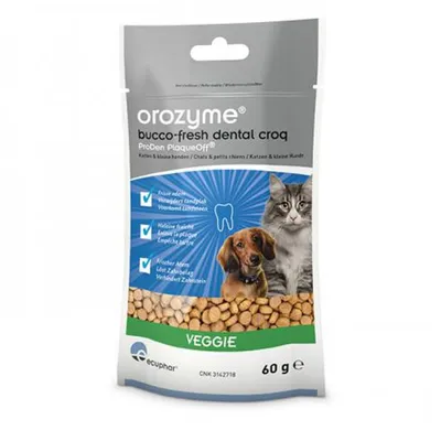 Produktbild von Orozyme Bucco-Fresh Dental Croq 60 g | Hunde & Katzen | Zahnpflege