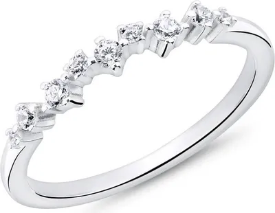 Produktbild von Damenring von Unique aus Sterlingsilber mit Zirkonia (Größe: 52mm)