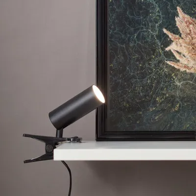 Produktbild von Brilliant LED Tischleuchte Soeren Schwarz 4,5W 410lm tralweiß 4000K schwenkbar mit Schalter