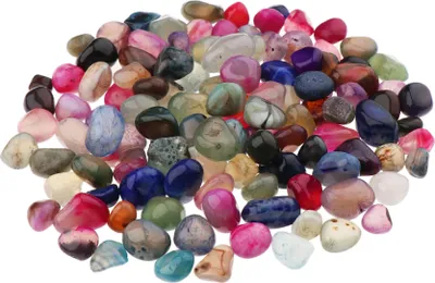 Immagine prodotto di NKlaus 100g pietre burattate di agata 5 - 10 mm pietre curative pietre preziose pietre colorate decorazione 14694