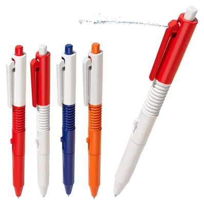Produktbild von 2-in-1-Wassersprühstift, Geschenk zum Schulanfang, Stressabbau, Kinderspielzeugstift, lustiger Streich, einziehbarer Stift mit Wassersprühfunktion