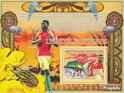 Produktbild von Briefmarken Guinea 2009 Mi Block 1657 (kompl. Ausgabe) postfrisch Käfer