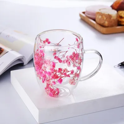 Productafbeelding van Dubbelwandige thermosbekers - inhoud 350 ml - geschikt voor cappuccino, latte macchiato en thee - set van 2