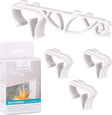 Produktbild von Innoperform Halter für Fenster für Dekoartikel mit Kabelführungen