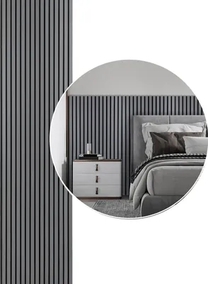Produktbild von Aopunly Akustikpaneel Wandverkleidung 120x60x2.1cm MDF Akustikpaneele Wandpaneele 1x Grau