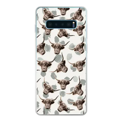Produktbild von MuchoWow® Handyhülle Schutzhülle Hülle für Samsung Galaxy S10 Plus Kuh - Schottischer Highlander - Tiere Silikon Softcase Handy Hülle - Schutzhülle
