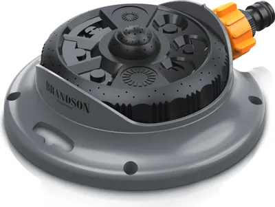 Produktbild von Brandson Flächenregner, Sprühregner, Garten Sprinkler, 360° Rasensprenger, 8 Sprühmodi, bis 110 m², stufenlos einstellbar, runder Flächenregner, einstellbar
