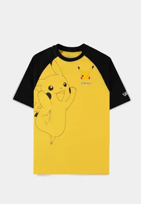 Immagine prodotto di Maglietta unisex loose fit Pokémon – Pikachu (raglan gialla)