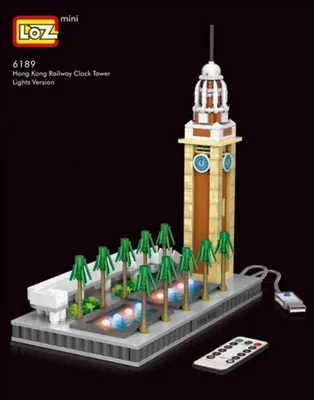 Produktbild von Klemmbausteine Hong Kong Railway Clock Tower LOZ 6189 Mini Bricks