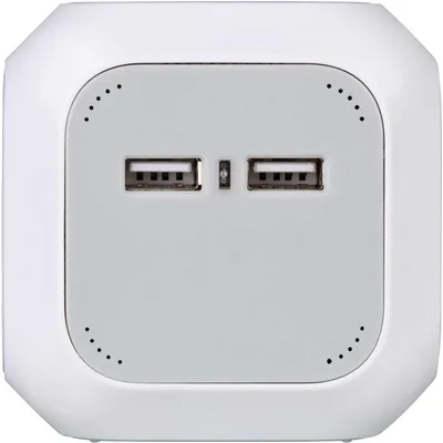 Produktbild von brennenstuhl ALEA-Power 4-fach Steckdosenwürfel  1,4 m grau mit USB-Buchse