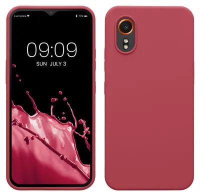 Produktbild von kwmobile Handyhülle für Samsung Galaxy Xcover7 Hülle - Case Silikon - Kabelloses Laden - Schutzhülle Cover in Dark Rose
