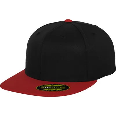 Obrázok produktu pre Flexfit 210 Premium Flat Flatcap L/XL schwarz/rot