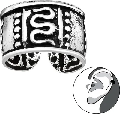 Produktbild von Ohrklemme Silber 925: Ear Cuff Ohrring ohne Loch tragbar Modell 3