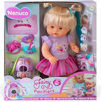 Produktbild von Nenuco Fairy Babypuppe 35 cm Rosa mit realistischen Babymerkmalen und Zubehör